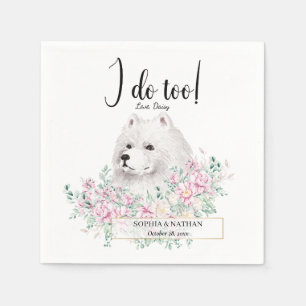 Serviette En Papier Samoyed Chien Mariage Cocktail Napkins