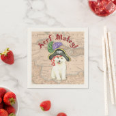 Serviette En Papier Samoyed Pirate (En situation)