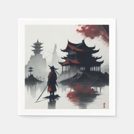 Serviette En Papier Samurai (Devant)