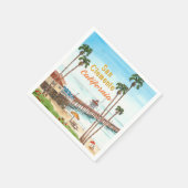 Serviette En Papier San Clemente Pier California  (Coin)