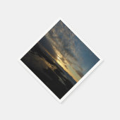Serviette En Papier San Diego Sunset III Superbe paysage californien (Coin)