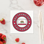 Serviette En Papier San Francisco Californie (En situation)