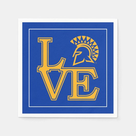 Serviette En Papier San Jose State Love (Devant)