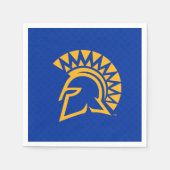 Serviette En Papier San Jose State Spartans Polka Dot Motif (Devant)