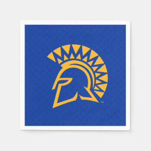 Serviette En Papier San Jose State Spartans Polka Dot Motif