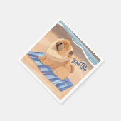 Serviette En Papier SAND N'SEA Red Chow Chow chien (Coin)