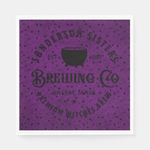 Serviette En Papier Sanderson Sisters Brewing Company