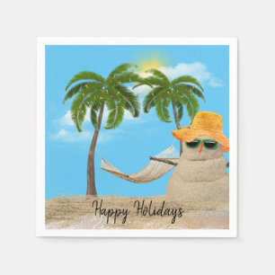 Serviette En Papier Sandman De Noël Avec Naples Hammock