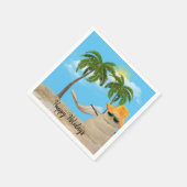 Serviette En Papier Sandman De Noël Avec Naples Hammock (Coin)