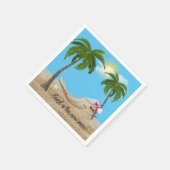 Serviette En Papier Sandman De Noël Tropical Avec Serviettes Hammock (Coin)