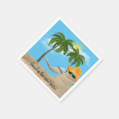 Serviette En Papier Sandman Tropical Avec Serviettes Hammock (Coin)