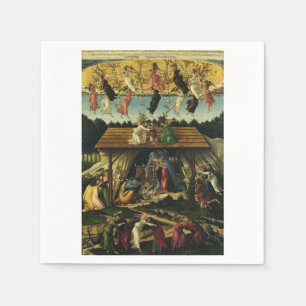 Serviette En Papier Sandro Botticelli - La Nativité mystique – Beaux-a