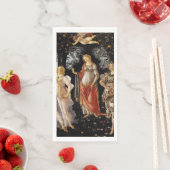 Serviette En Papier Sandro Botticelli - La Primavera (En situation)