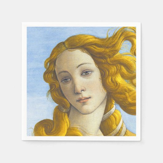 Serviette En Papier Sandro Botticelli - Naissance de Vénus Détail (Devant)