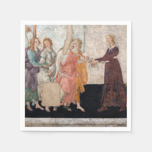 Serviette En Papier Sandro Botticelli - Vénus et les Trois Grâces (Devant)