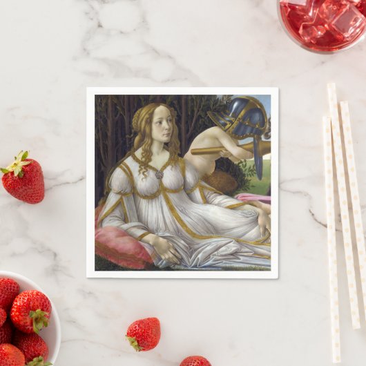 Serviette En Papier Sandro Botticelli - Vénus et Mars (En situation)
