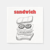 Serviette En Papier Sandwich (Devant)