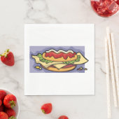 Serviette En Papier Sandwich rempli (En situation)