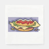 Serviette En Papier Sandwich rempli (Devant)