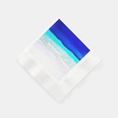 Serviette En Papier Sandy Beach Watercolor Mariage serviettes (Coin)