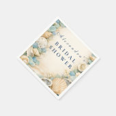 Serviette En Papier Sandy Shores Seashell Bridal Shower (Coin)