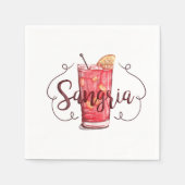 Serviette En Papier Sangria (Devant)