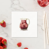 Serviette En Papier Sangria (En situation)