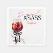 Serviette En Papier Sangria & Sass, Perles, Bows (Devant)