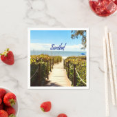 Serviette En Papier Sanibel Island Floride Plage Océan (En situation)