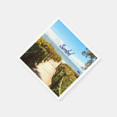 Serviette En Papier Sanibel Island Floride Plage Océan (Coin)