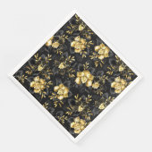 Serviette En Papier Sans couture avec orchidées de bijoux (Coin)