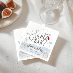 Serviette En Papier Santa Baby Fête de Noël