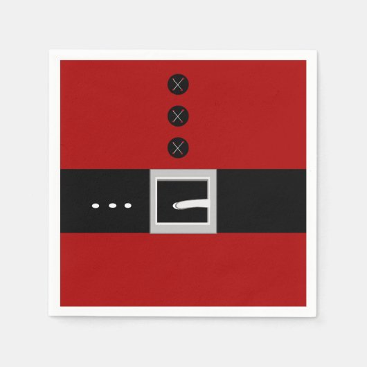 Serviette En Papier Santa Belly Paper Napkin (Devant)