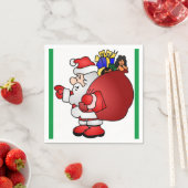 SERVIETTE EN PAPIER SANTA CLAUS (En situation)
