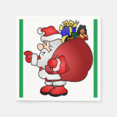 SERVIETTE EN PAPIER SANTA CLAUS (Devant)