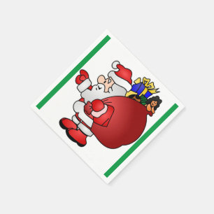 SERVIETTE EN PAPIER SANTA CLAUS