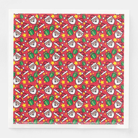 Serviette En Papier Santa Claus (Devant)