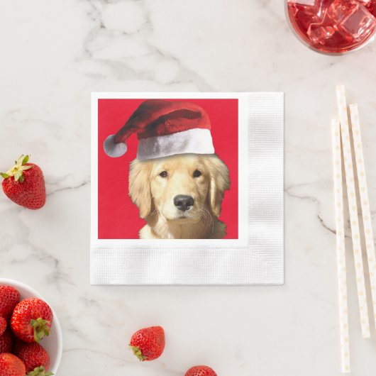 Serviette En Papier Santa Claus (En situation)