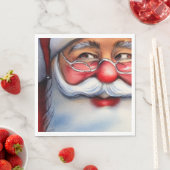 Serviette En Papier Santa Claus (En situation)