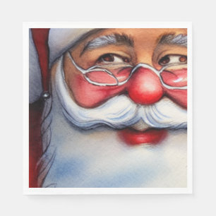 Serviette En Papier Santa Claus