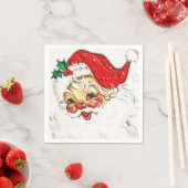 Serviette En Papier Santa Claus (En situation)