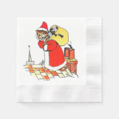 Serviette En Papier Santa Claus Cat, Louis Wain (Devant)