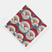 Serviette En Papier Santa Claus crochet motif (Coin)