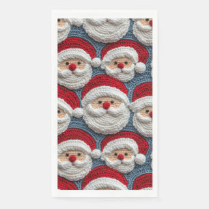 Serviette En Papier Santa Claus crochet motif