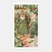 Serviette En Papier Santa Claus Noël Antiquité Belle Art (Devant)