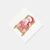Serviette En Papier Santa Claus Relaxing Paper Napkins (Coin)