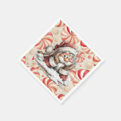 Serviette En Papier Santa Claus Thinking After He Fell (Coin)