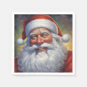 Serviette En Papier Santa Clause Joyeux Noël Bonne année (Devant)