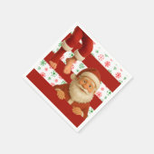 Serviette En Papier Santa Face | North Pole Spirits Christmas  (Coin)