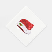 Serviette En Papier Santa Hat (Coin)